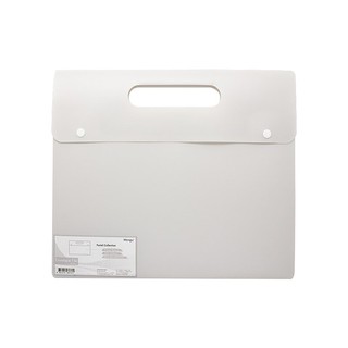 แฟ้มพลาสติกกระดุมมีหูหิ้ว A4 สีเทา เหวินกู่ WG-030/WEN-KU Gray Plastic File Folders A4 WG-030