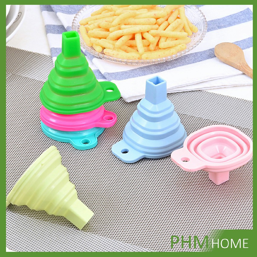 พกพาสะดวก กรวยซิลิโคน พับเก็บประหยัดพื้นที่ Silicone funnel - รูปที่ 7