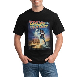 ขายดี!Gildan เสื้อยืดผ้าฝ้าย 100% พิมพ์ลายโปสเตอร์ภาพยนตร์ Back To The Future Marty Mcfly Doc Brown แฟชั่นสําหรับผู้ชายS