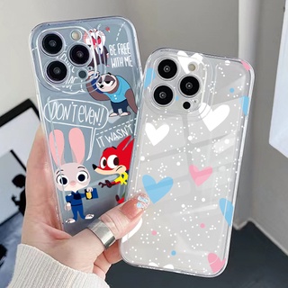 เคสโทรศัพท์มือถือ TPU ใส กันกระแทก ลายสุนัขจิ้งจอก กระต่ายน่ารัก สําหรับ Infinix Note 12 G96 Hot 12i 10S 11 10 Play 11S 10i Smart 6 HD X6511 X657B X6512 X6823C