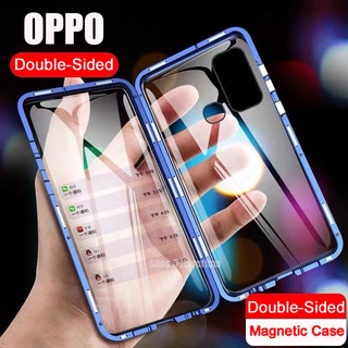 OPPO Reno 8T 5G A78 A17k A77s Reno 8/8 Z Pro A57 A77 A96 A76 Reno 7/7 Z Pro A95 Reno 6/6Z A95 A16 A74 A54 A94 Reno 5 Pro A15/A15s A93 A53 Reno 4 A52/A92 A31 A91 A9/A5 2020 F11 Pro A12/A5s/A7 Reno 3 2F A3s glass case เคสโทรศัพท์แม่เหล็กดูดซึมได้ดีสําหรับ