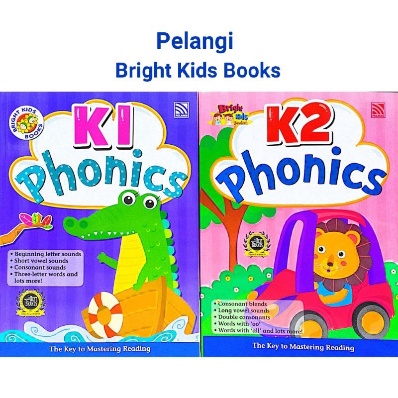 [Pelangi] Bright Kids Books K1 & K2 Phonics / Learning English