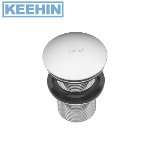 CT665N(HM) สะดืออ่างล้างหน้าแบบกด(ไม่มีรูน้ำล้น) CT665N(HM) Basin Waste Push Button (without Overflo