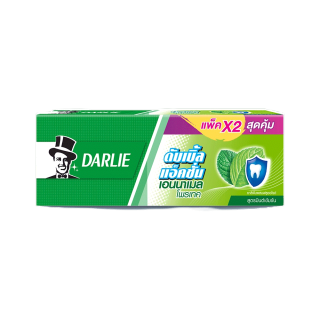 [ ส่งฟรี 200 บาท ] ดาร์ลี่ ยาสีฟัน ดับเบิ้ล แอ็คชั่น เอนนาเมล โพรเทค 140 กรัม แพ็คคู่ (ดูแลช่องปาก, ยาสีฟันฟันขาว)