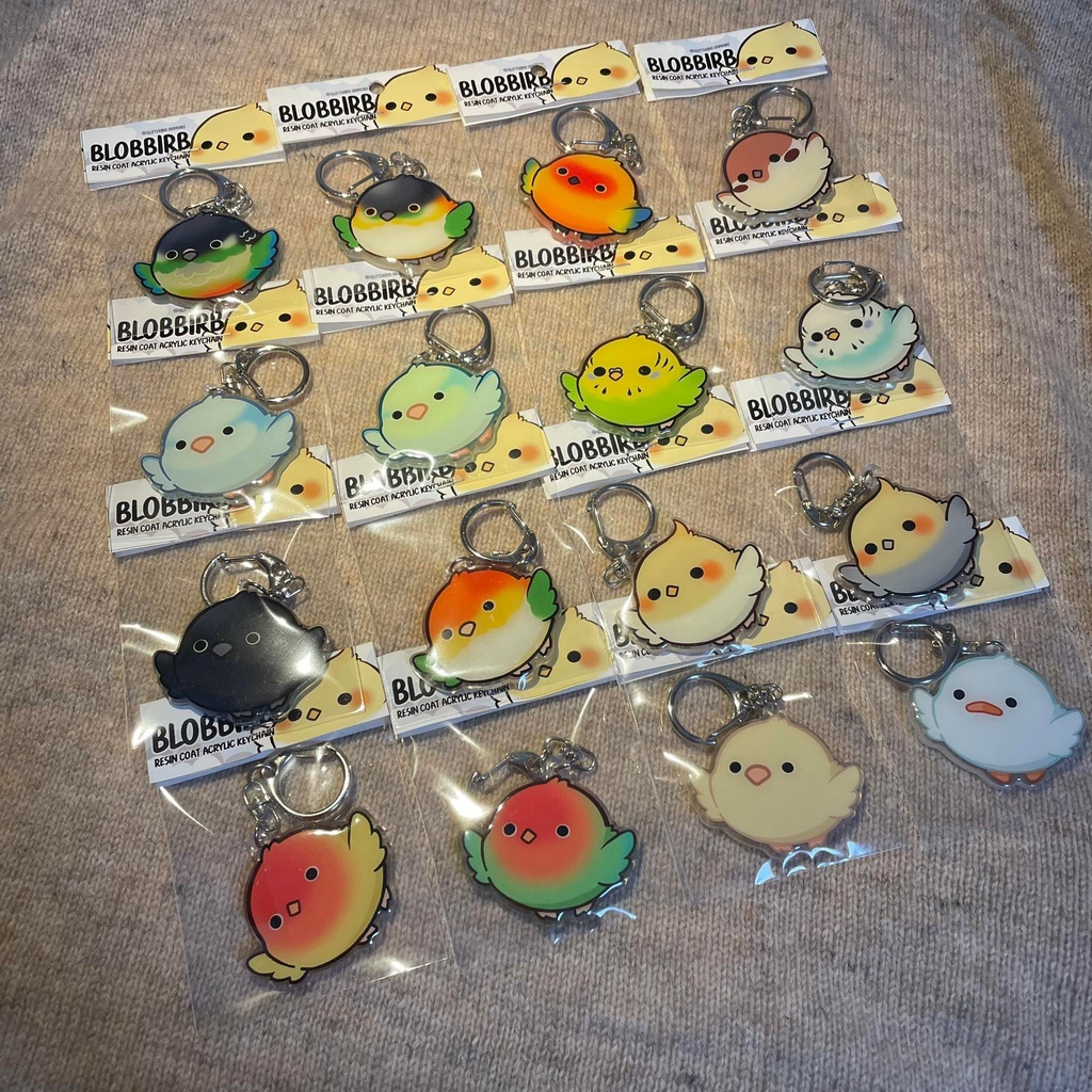 พวงกุญแจอะคริลิคเคลือบเรซิ่น Resin Coat Acrylic Keychain