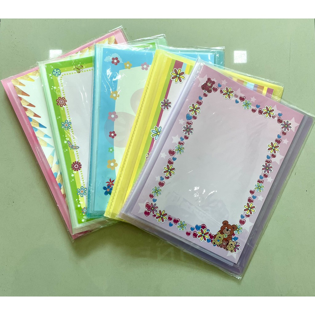 BETTERONES แฟ้มโชว์เอกสาร 20 ไส้ A4 (สีใส) มีปกสอด เติมไส้ไม่ได้ รุ่น BB-4013