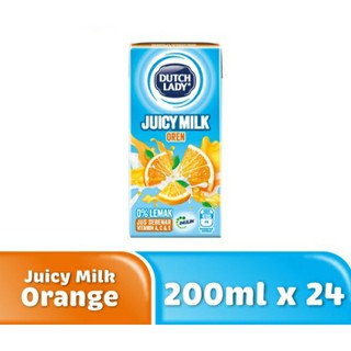 DUTCH LADY JUICE MILK (ORANGE) 200ml x 24