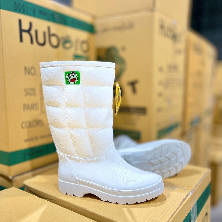 Kuboro [รองเท้าบูทกบ 12 นิ้ว A-1000 Rubber Rain Boots บู้ตยางทำนา บู้ทตลาดสด A1000 บู๊ตกบ A-1500
