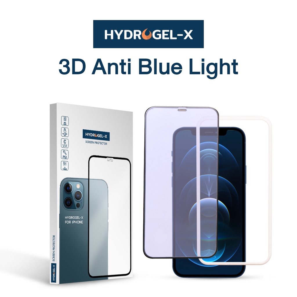 ฟิล์มกระจกกันแสงฟ้า Whale Indeed กันแตกใช้สำหรับ iPhone เต็มจอ3D ถนอมสายตา ที่สุดของความติดง่ายเกรดPremium