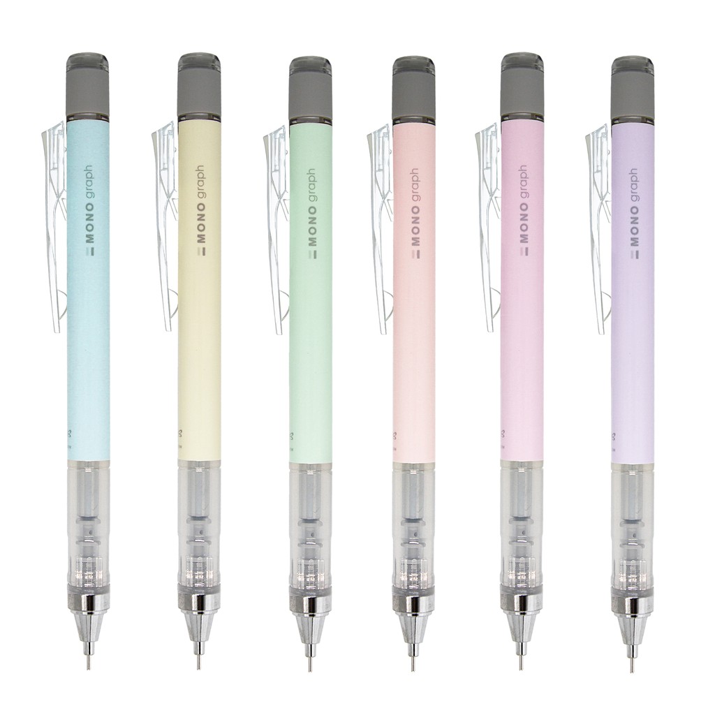 TOMBOW ปากกาดินสอกด ขนาด 0.5 มม. รุ่น MONOgraph (สีพาสเทล)
