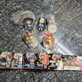 Gashapon Action Figure Set Key Holder Keychain Egg Chain Haruhi Set of 5 พวกกุญแจ ฮารุฮิ มิคุุรุ และ เพื่อน 5 ชิ้น