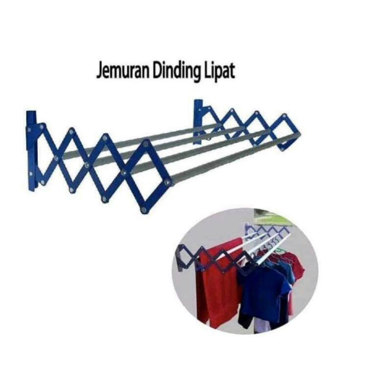 FOLDING WALL CLOTHING RACK