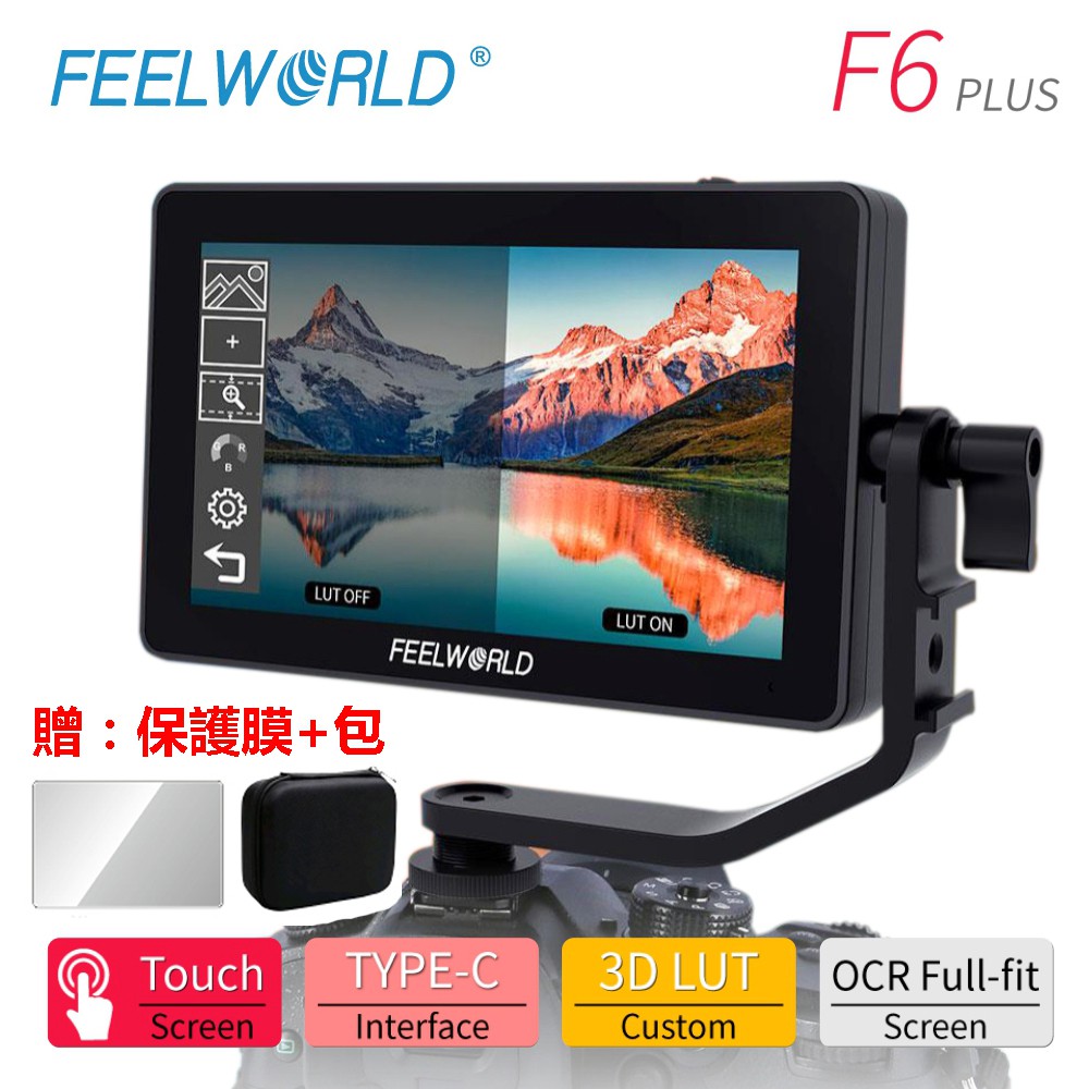 Feelworld Feelworld F6 PLUS 18 ซม.HDMI 4K 3D lut Touch กล้องกล้อง Director Display ภายนอก SLR Micro 
