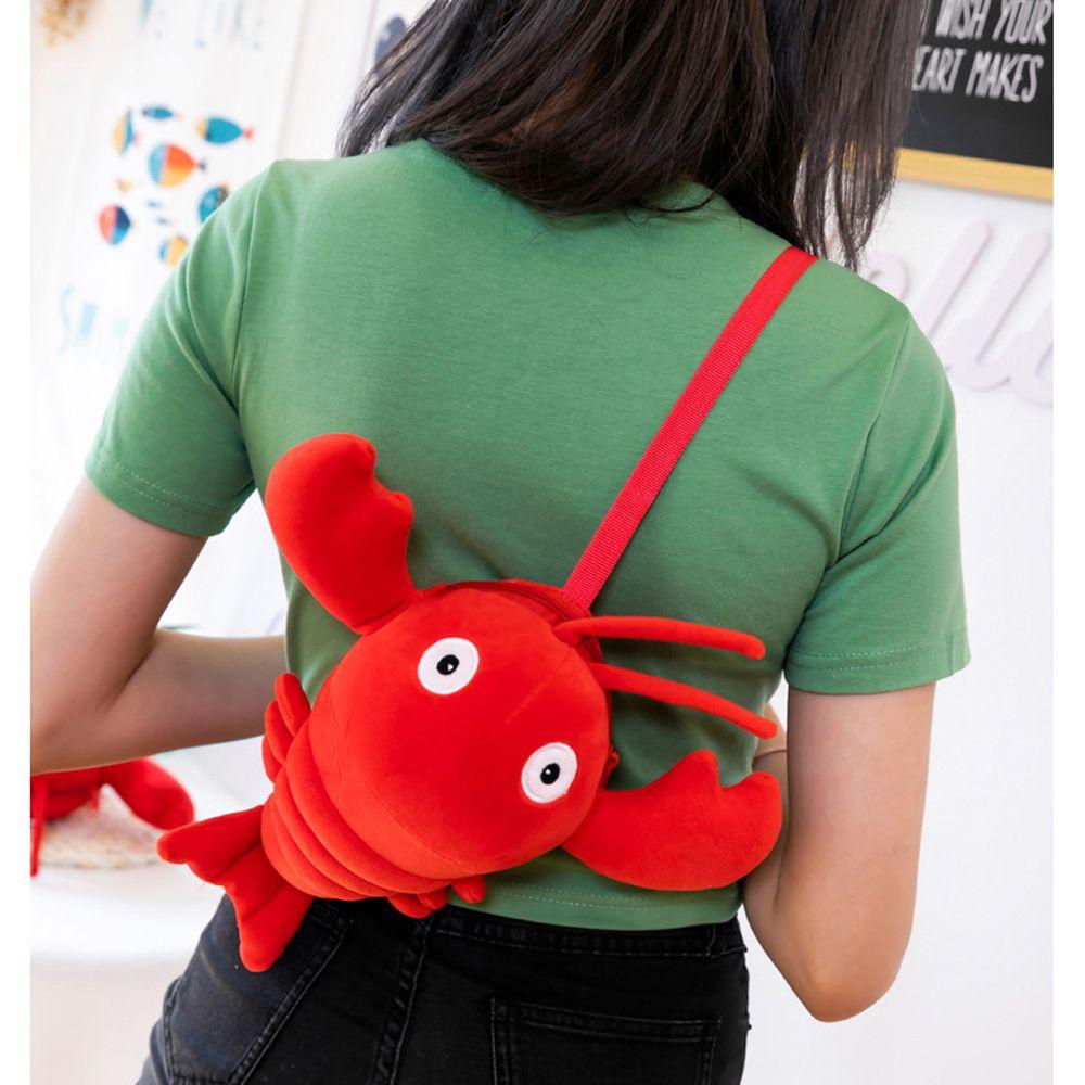 FISHSTICK1 30 ซม. แฟชั่นกุ้งเครย์ฟิชตุ๊กตากระเป๋าน่ารักกระเป๋าสะพายสำหรับของขวัญวันเกิด