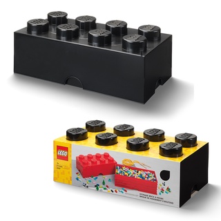 กล่องใส่เลโก้ LEGO Storage Brick 8 Black สีดำ 50x25x18 cm