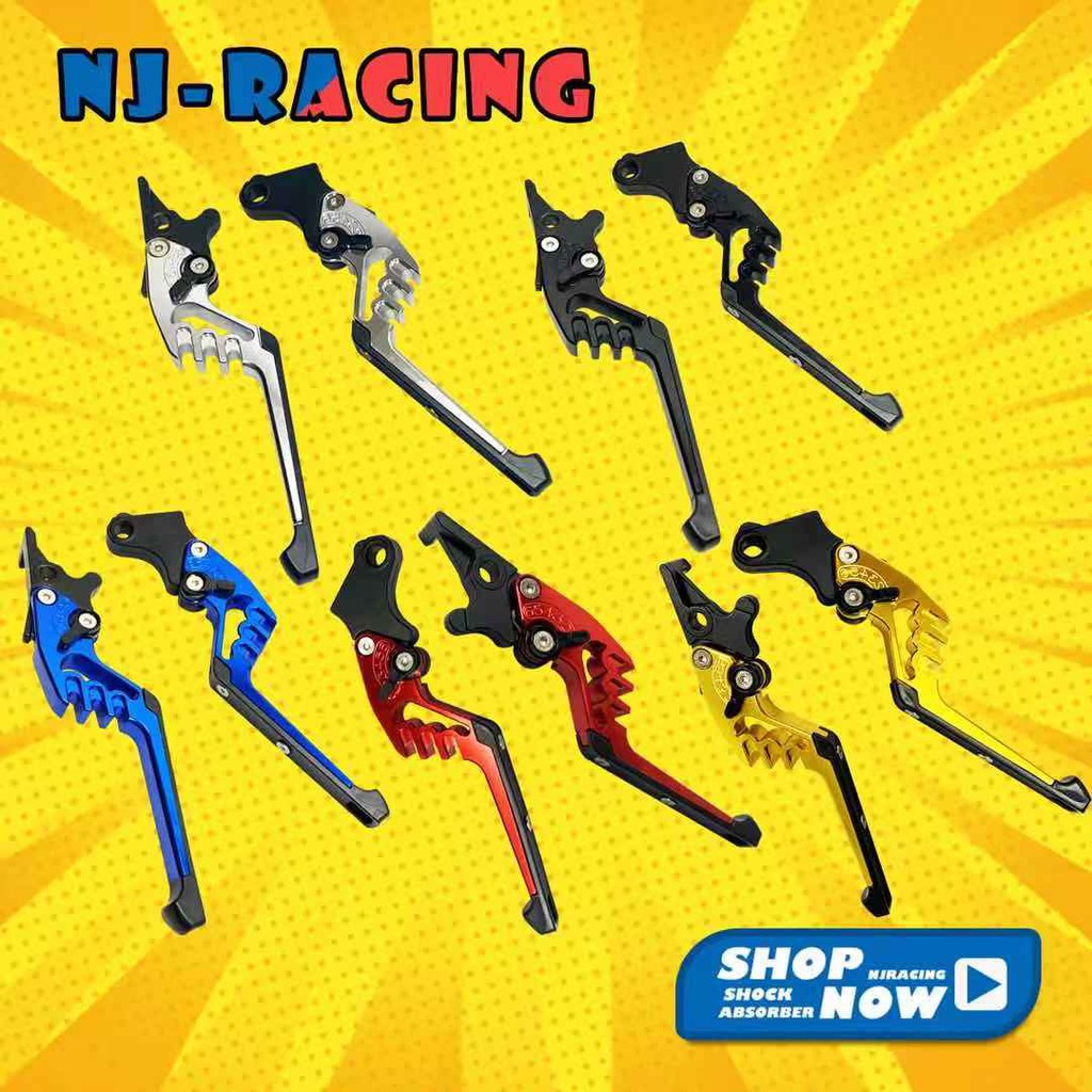 Best saller NJ Racing มือเบรคปรับระดับหัวฉลาม MSX คอท่อเลส ท่อผ่า คอท่อไอเสีย ท่อผ่าหมก จานดิสเบรคเดิม โช๊คหลังเดิม คาร์บู