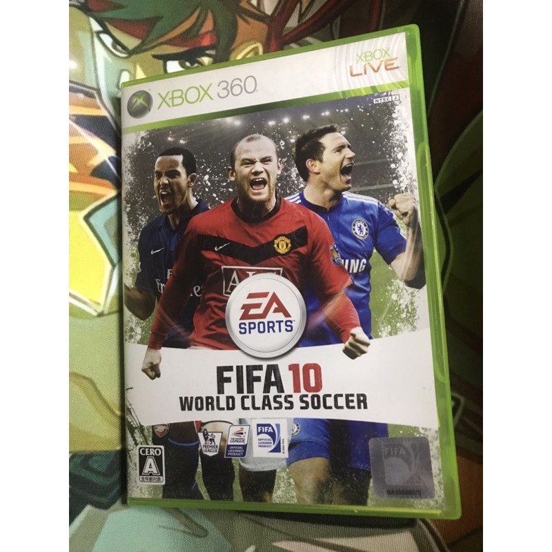 ขายแผ่นมือสอง Xbox โซนญี่ปุ่น EA Sport FIFA 10 world class soccer คู่มือครบ มีหลายโหมด เช่น ลีก be a pro และอื่นๆ