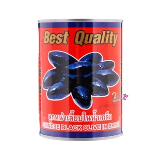 ลูกหนำเลี๊ยบในน้ำเกลือ ตราม้าทอง 2 ขนาด Chinese Black Olive in Brine 226g 565g