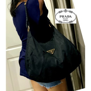 🌹Prada Nylon Hobo Bag แท้ 💯สะพายข้าง สภาพดี