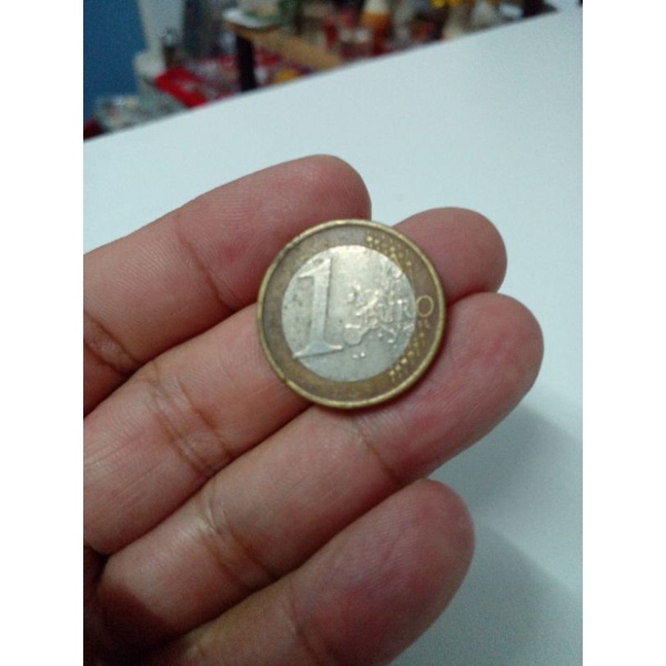 เหรียญ 1 EURO 2002  หายากมาก
