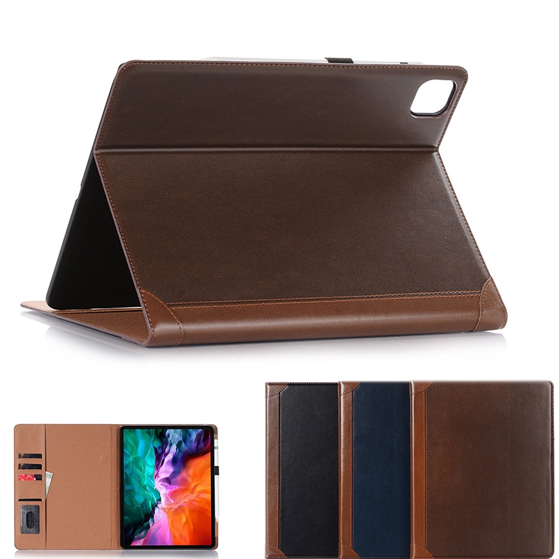 2020 iPad Pro 12.9 inch Fashion Business flip case iPad Pro12.9 2020 hard cover leather stand shell