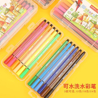 ปากกาเมจิก ชุด 12 สี 18 สี 24 สี พร้อมกล่อง สีสันสดใสสวยงาม