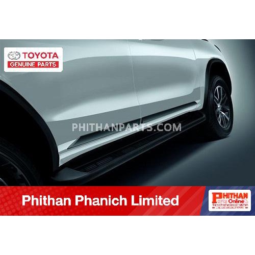 คิ้วกันกระแทกประตูสีเทาดำเงา TOYOTA  A-PC170-0K00Q Fortuner  แบบรถ GUN16#, GUN15#