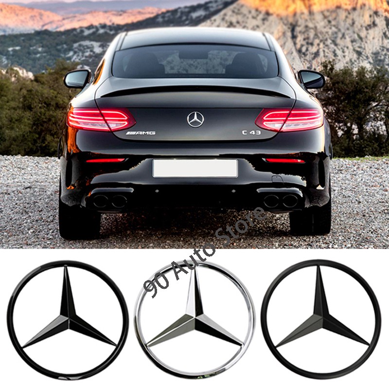 Mercedes Benz GLA GLC CLA CLS SLK ACE Class W117 W176 W204 W205 W213 W253 รถด้านหลังป้ายสัญลักษณ์ Trunk Decal