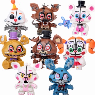 ชุดโมเดลตุ๊กตาฟิกเกอร์ FNAF Five Nights at Freddy Figures Circus Baby Ennard Foxy Bonnie Freddy Game 8 ชิ้น