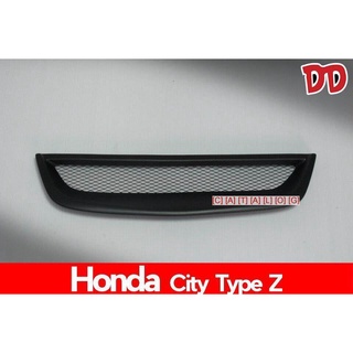 B.S.D กระจังหน้าแต่ง HONDA CITY TYPE Zสีดำด้าน งาน ABS ทรงตระแกรง