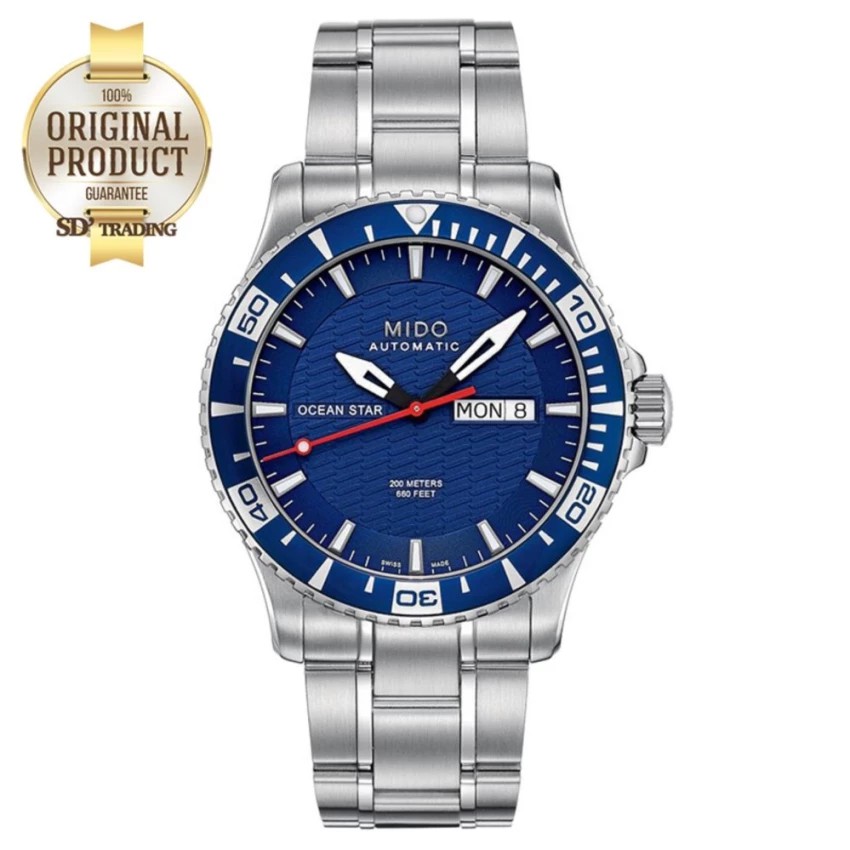 MIDO Ocean Star Captain Automatic Men’s watch รุ่น M011.430.11.041.02 - Silver/Blue