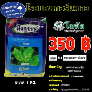 ฟังกูราน 1Kg.คอปเปอร์ ไฮดรอกไซด์ สารกำจัดโรคเชื้อราและแบคทีเรีย โรคแคงเคอร์ โรคพืช โรคแคงเกอร์มะนาว ส้ม โซตัส