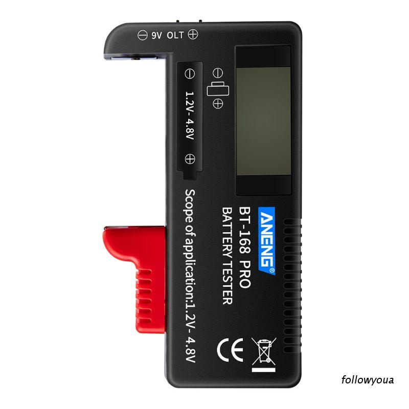 Folღ เครื่องทดสอบความจุแบตเตอรี่ดิจิตอล Bt-168 Pro สําหรับ 18650 14500 ลิเธียม 9V 3.7V 1.5V Aa Aaa C