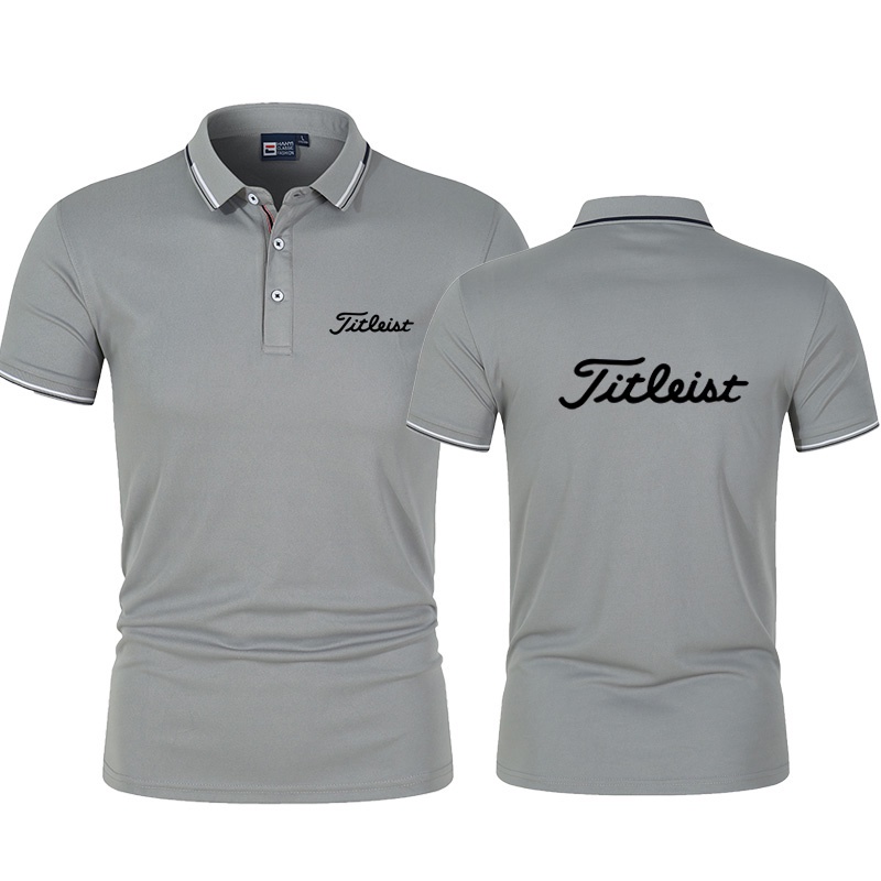 New Men's Golf Shirts Quick-drying Breathable Polo Shirt Polyester/spandex Short Sleeve Tops Wear Man T 2022 Summer #4