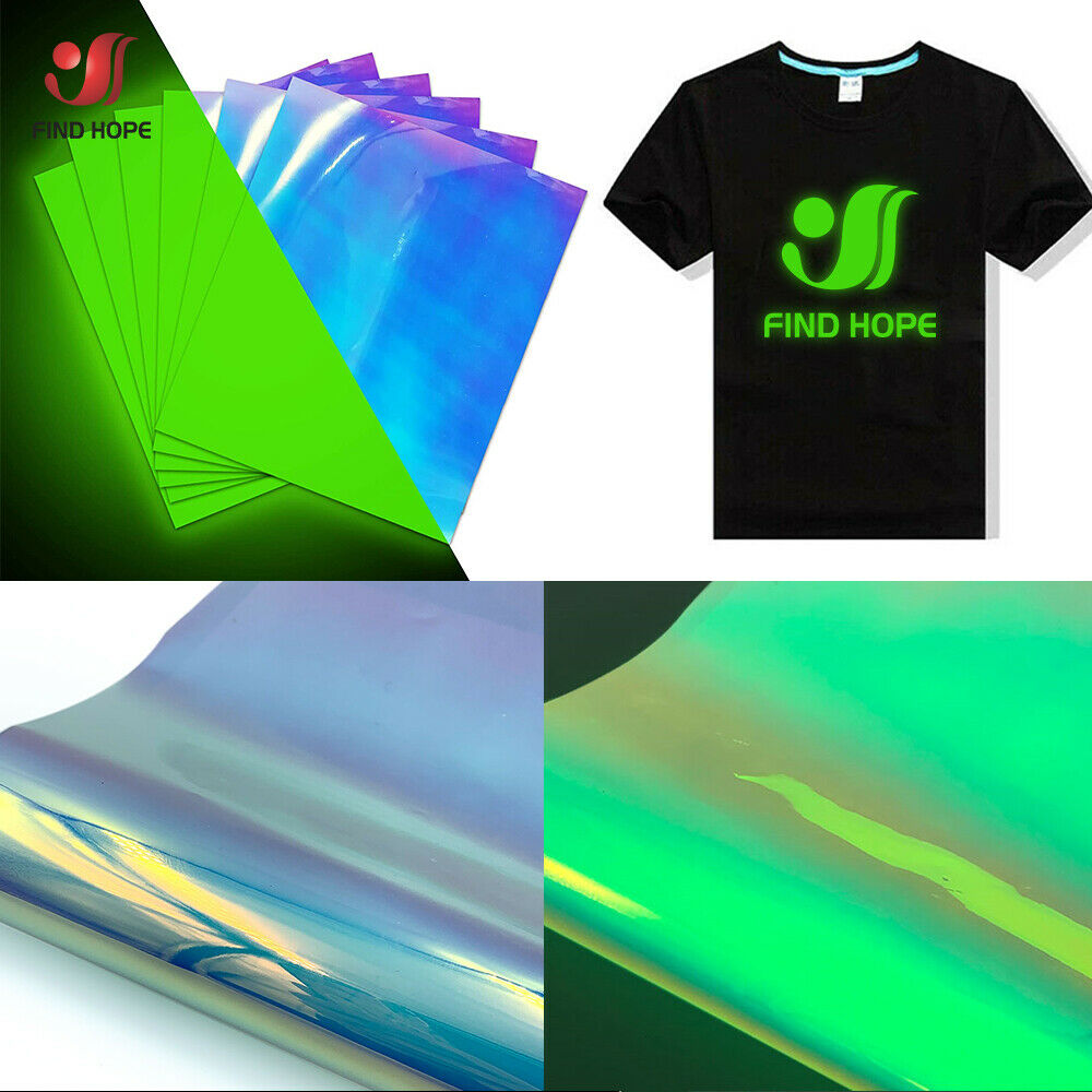 ม้วนฟิล์มไวนิล Tpu เรืองแสงในที่มืด Diy ขนาด 30x25 ซม . / 50 ซม .