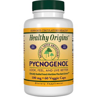 Healthy Origins, Pycnogenol, 100 mg, 60 Veggie Caps