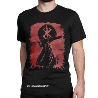 เสื้อยืด ผ้าฝ้าย พิมพ์ลายอนิเมะ Berserk Guts สไตล์ญี่ปุ่น สําหรับผู้ชายS-5XL