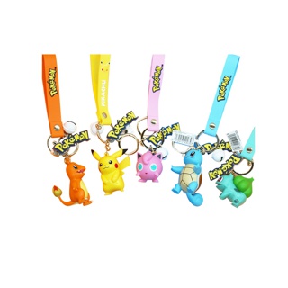 โมเดล โปเกม่อน 6 ตัว ลิขสิทธิ์แท้ พวงกุญแจโปเกม่อน คละแบบ Pokemon figure key chain 6pcs