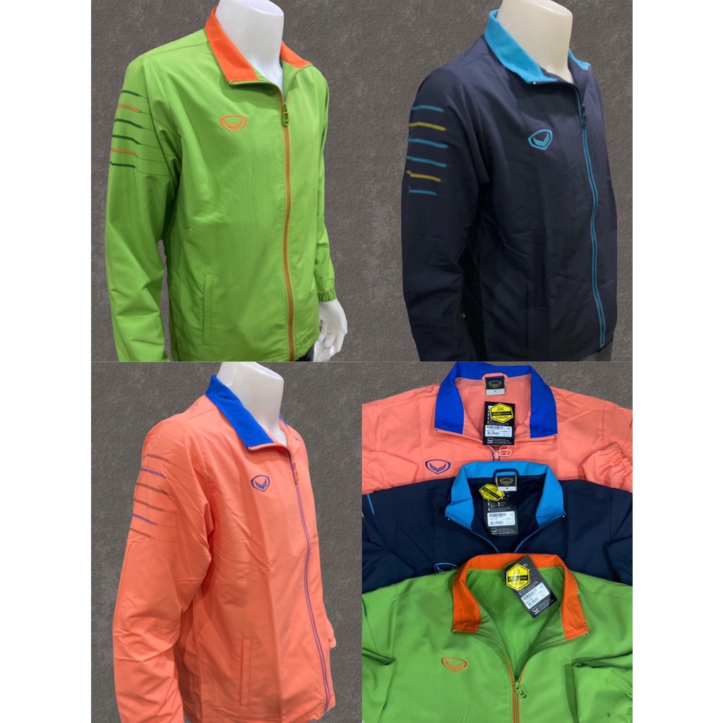 Grand sport track suit 20-199 เสื้อผ้าร่ม แทร็คสูท แกรนด์สปอร์ต100% โพลีเอสเตอร์ (โพลีมายด์)