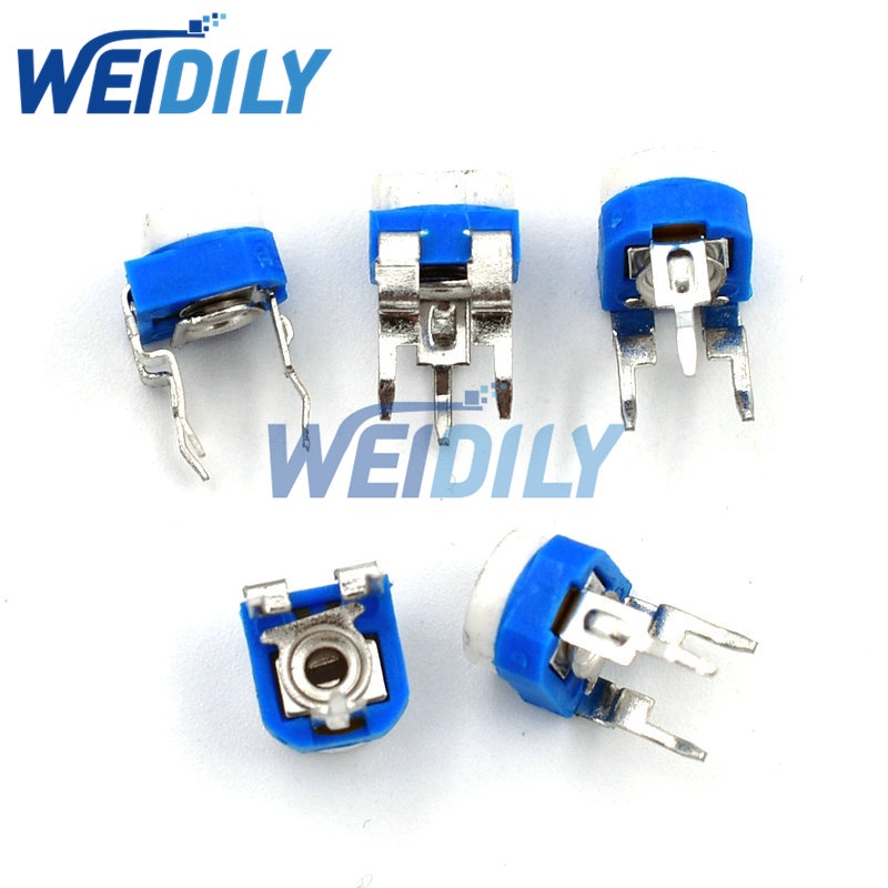10PCS Trimmer Potentiometer RM065 RM-065 200Rohm 201 200R ตัวต้านทานทริมเมอร์ตัวแปรตัวต้านทานแบบปรับ