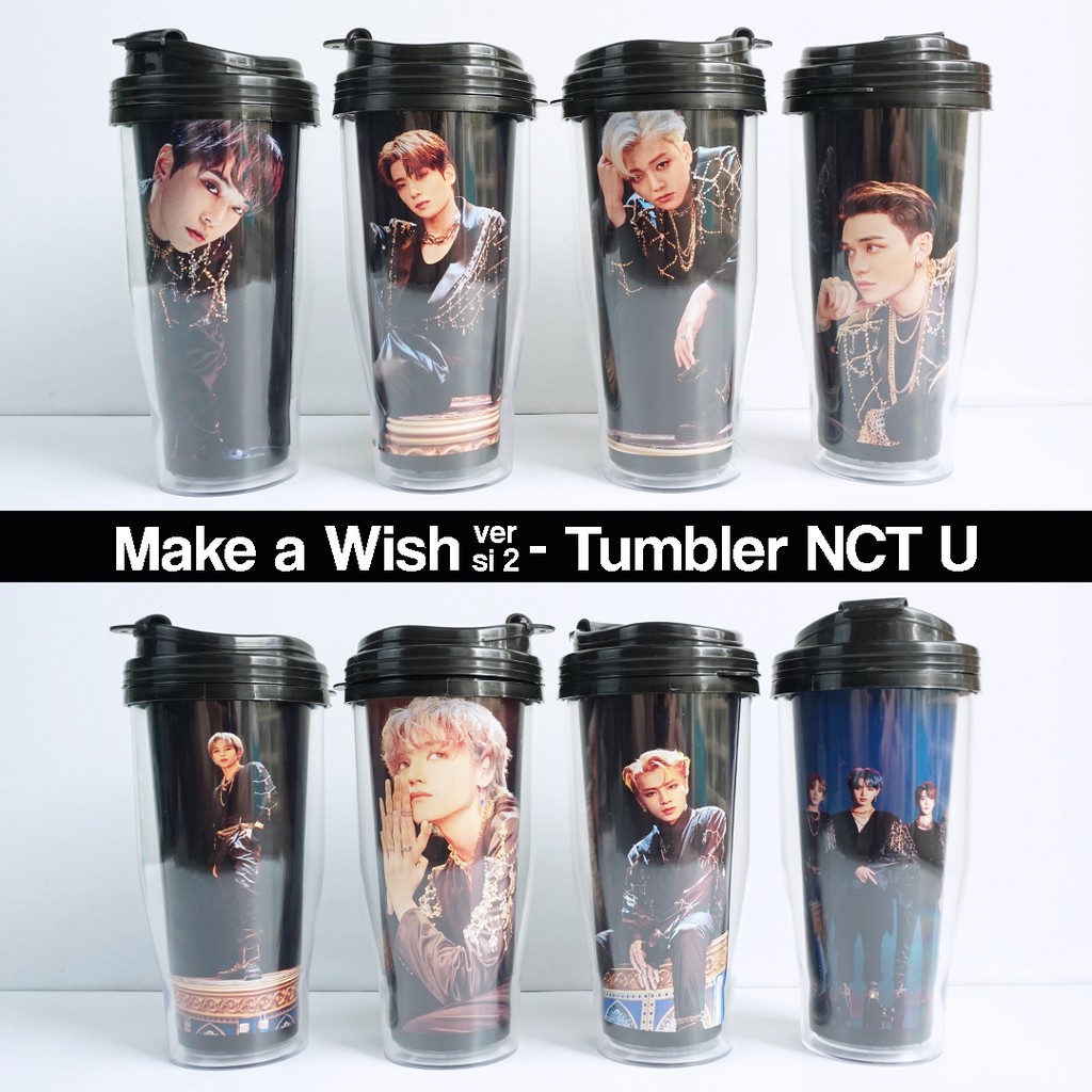Tumbler NCT U (Make a Wish Version 2) NCT 2020 Resonance Pt1 Merchanded KPOP Drinking Bottle