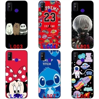 Soft silicone painted print case soft TPU Back cover Protective shell Colorful Cartoon Pattern Anime For Tecno Spark 6 GO 6.52 '' soft casing handphone case