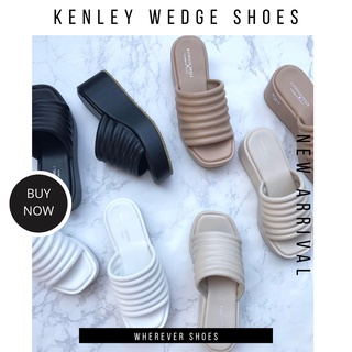 Kenley Wedge shoes รองเท้าส้นตันหน้าแผ่นลอน