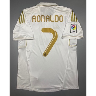 เสื้อบอล ย้อนยุค รีล มาดริด 2011 เหย้า Retro Real Madrid Home พร้อมเบอร์ชื่อ 7 RONALDO เรโทร คลาสสิค 2011-12