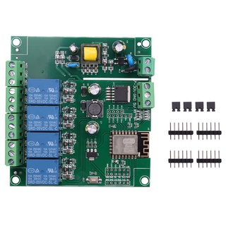 ESP8266 ESP-12F WIFI ule 4Channel AC90-250V/DC7-30V/5V Delay Relay