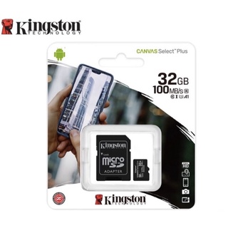 แท้100% Kingston เมมโมรี่การ์ด Micro SD CARD 32GB 64GB Micro SD carte memoire Classic10 MINI TF Card อะแดปเตอร์ SD