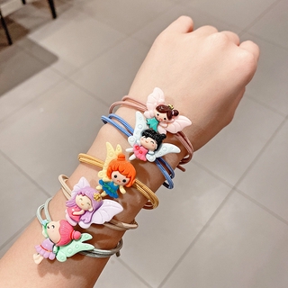 #New Arrival# 1 Pcs Random Color Simplm Colorful Angele Hair Ring Hair Accessories for Women