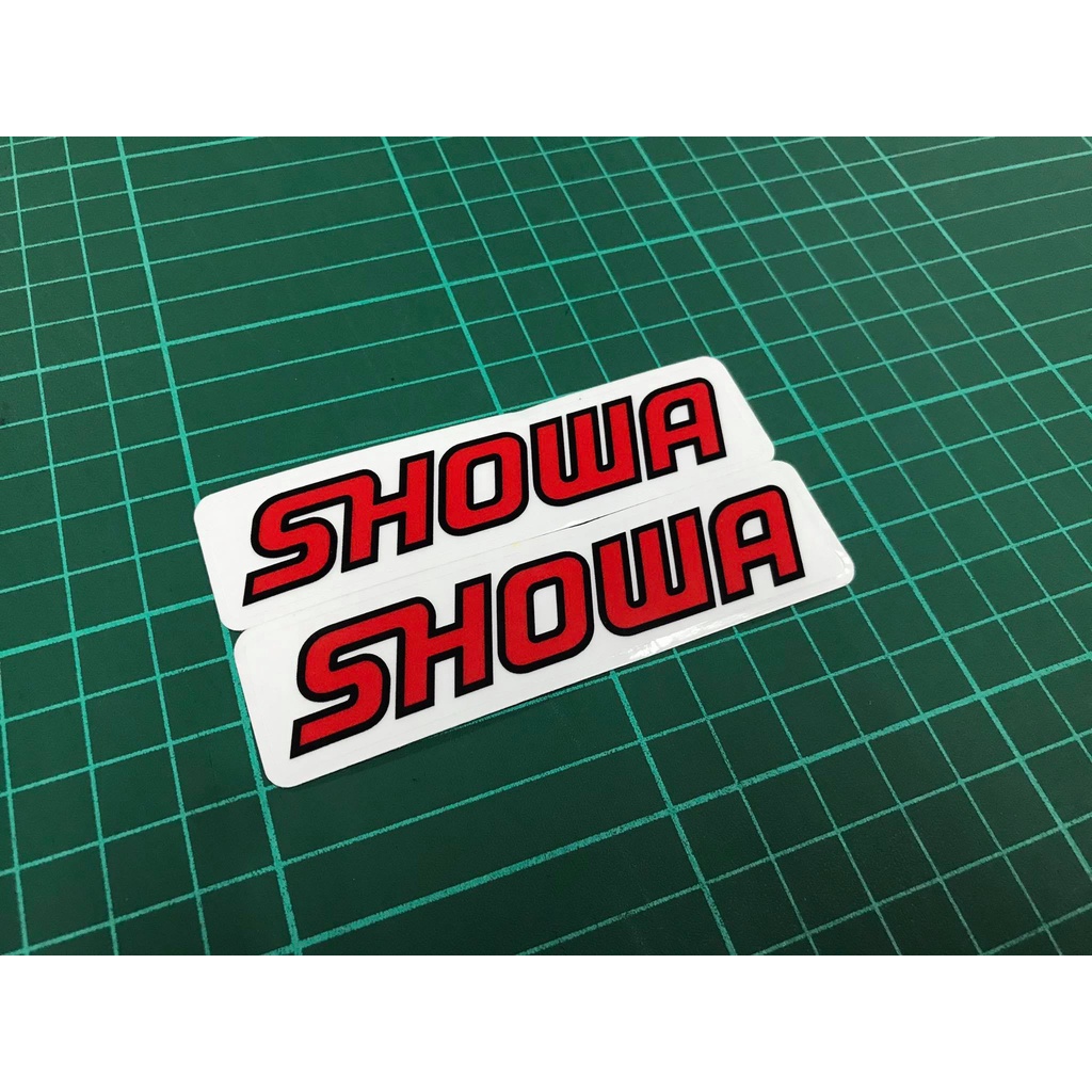 สติกเกอร์  โชว่า(SHOWA) แปะโช๊ค มีให้เลือก2ขนาด SHOWAเทค1-2/SHOWAเทค3-5 กาวเหนียวแปะง่าย