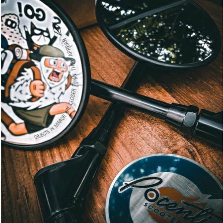 ลงตัว! ใหม่ที่สุด กระจกก้านกลม R Speed ทรงกลมสปอร์ต ดีไซน์สวย งานคุณภาพ แข็งแรงทนทาน ตัดแสง มองชัด ติดตั้งง่าย : Pocenti