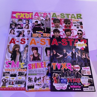 นิตยสาร A-star bigbang, 2pm, tvxq, shinee, super junior